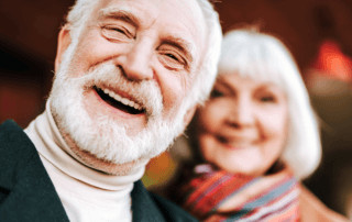 Happy elderly couple