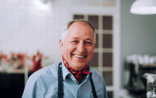 Smiling older man