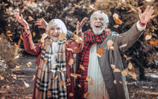 Happy elderly couple receiving CCAH home care
