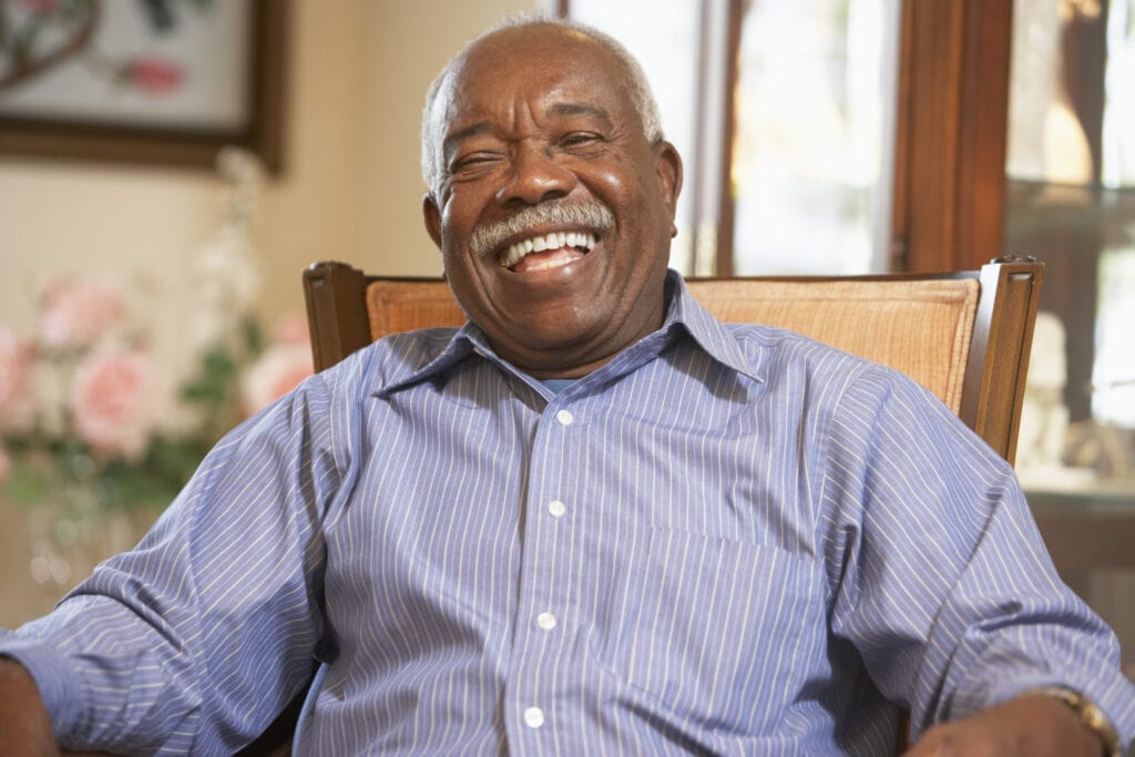 Happy Laughing Elderly Man