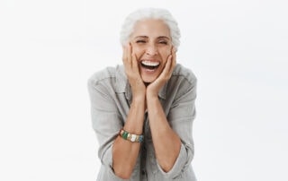 Home Care franchise - happy laughing elderly woman