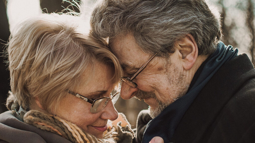 senior citizens couple during pandemic