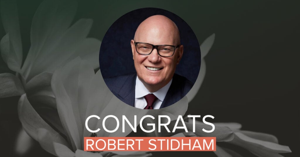 Robert Stidham Global Franchise Lifetime Achievement Award winner