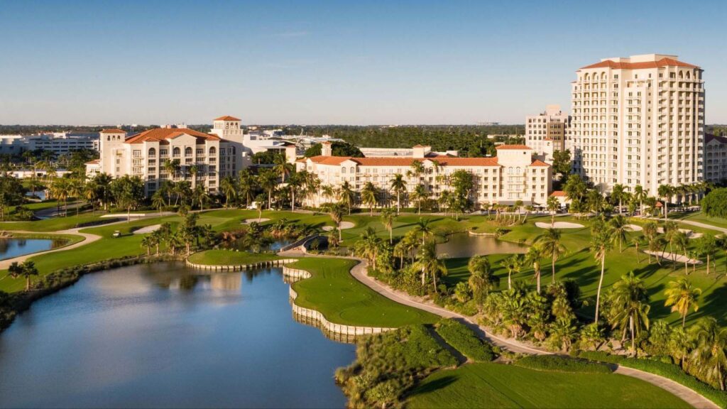 Senior Living 100 event banner showing JW Marriott in Miami, FL
