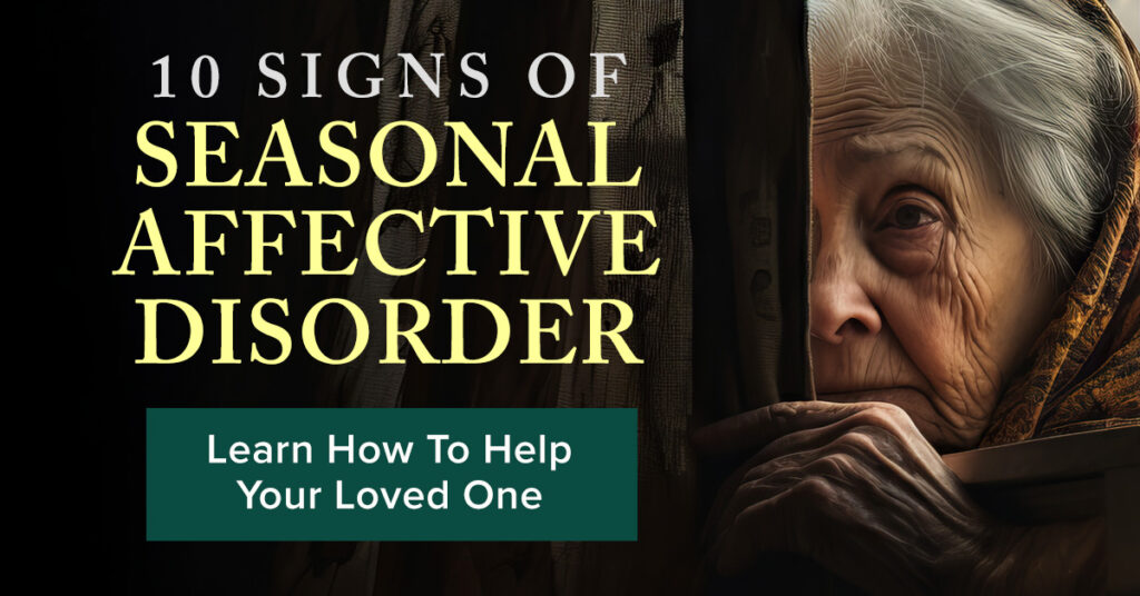 Portrait of a senior person expressing signs of depression, highlighting the importance of recognizing Winter Depression in Seniors for proper support and care.