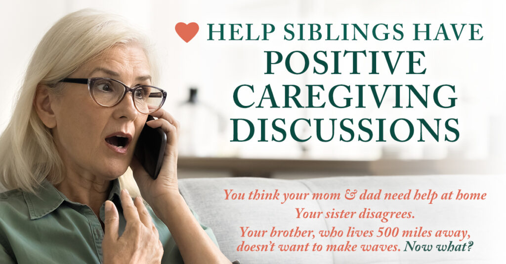 Older women on phone discussing caregiving responsibilities for their aging parents