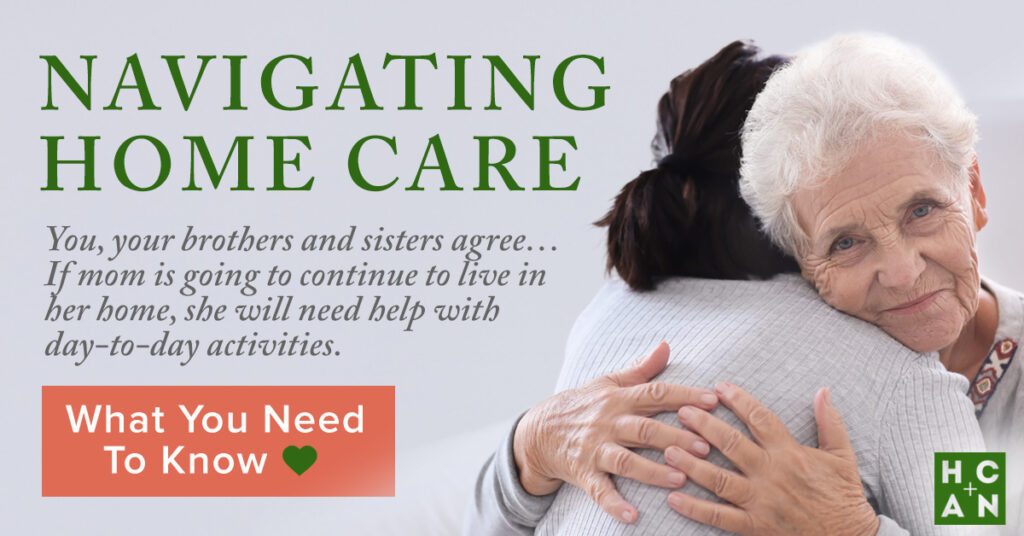 Elderly woman embracing a caregiver with a warm smile, representing the importance of home care for seniors.
