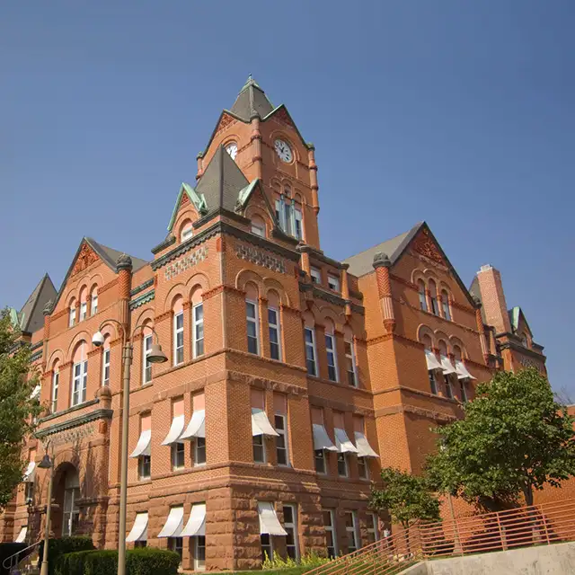 photo of the brick building in Plattsmouth, Nebraska that serves as the county seat building