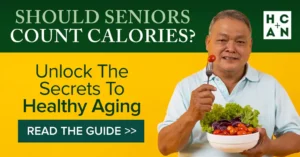 Smiling senior man holding a salad bowl, promoting healthy eating and aging