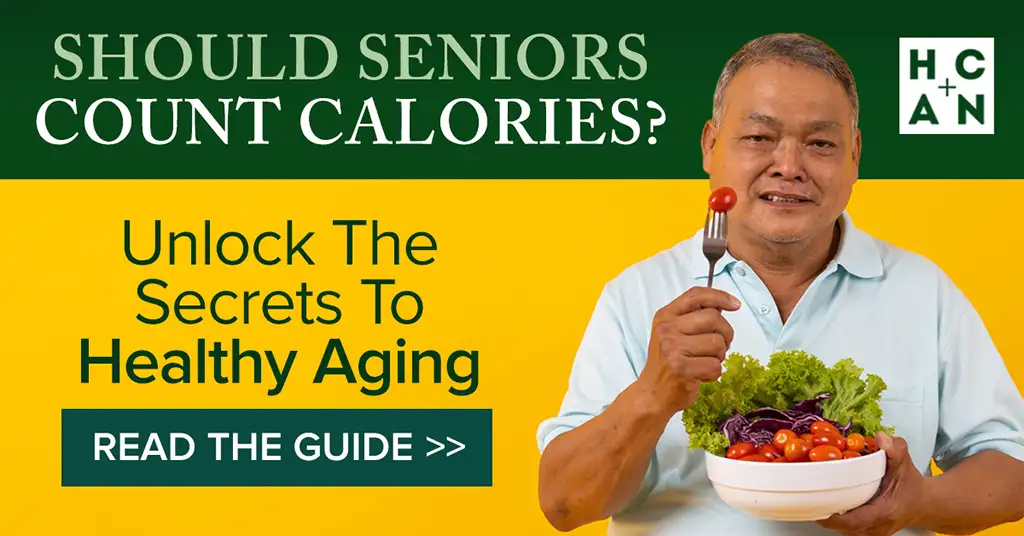Smiling senior man holding a salad bowl, promoting healthy eating and aging